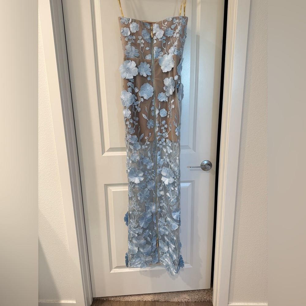 NWOT BRONX AND BANCO JASMINE POWDER BLUE MAXI DRESS - Picture 16 of 17